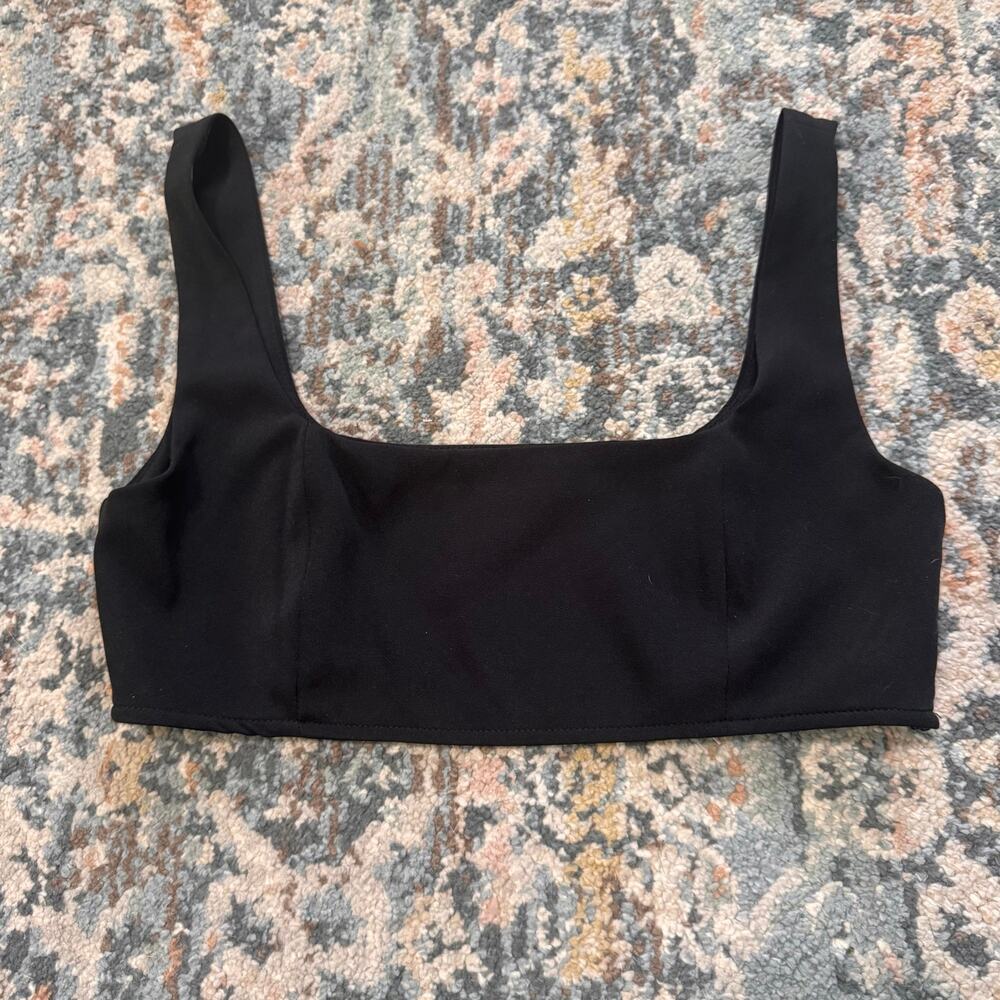 Princess Polly Black Crop Tank- Size 6